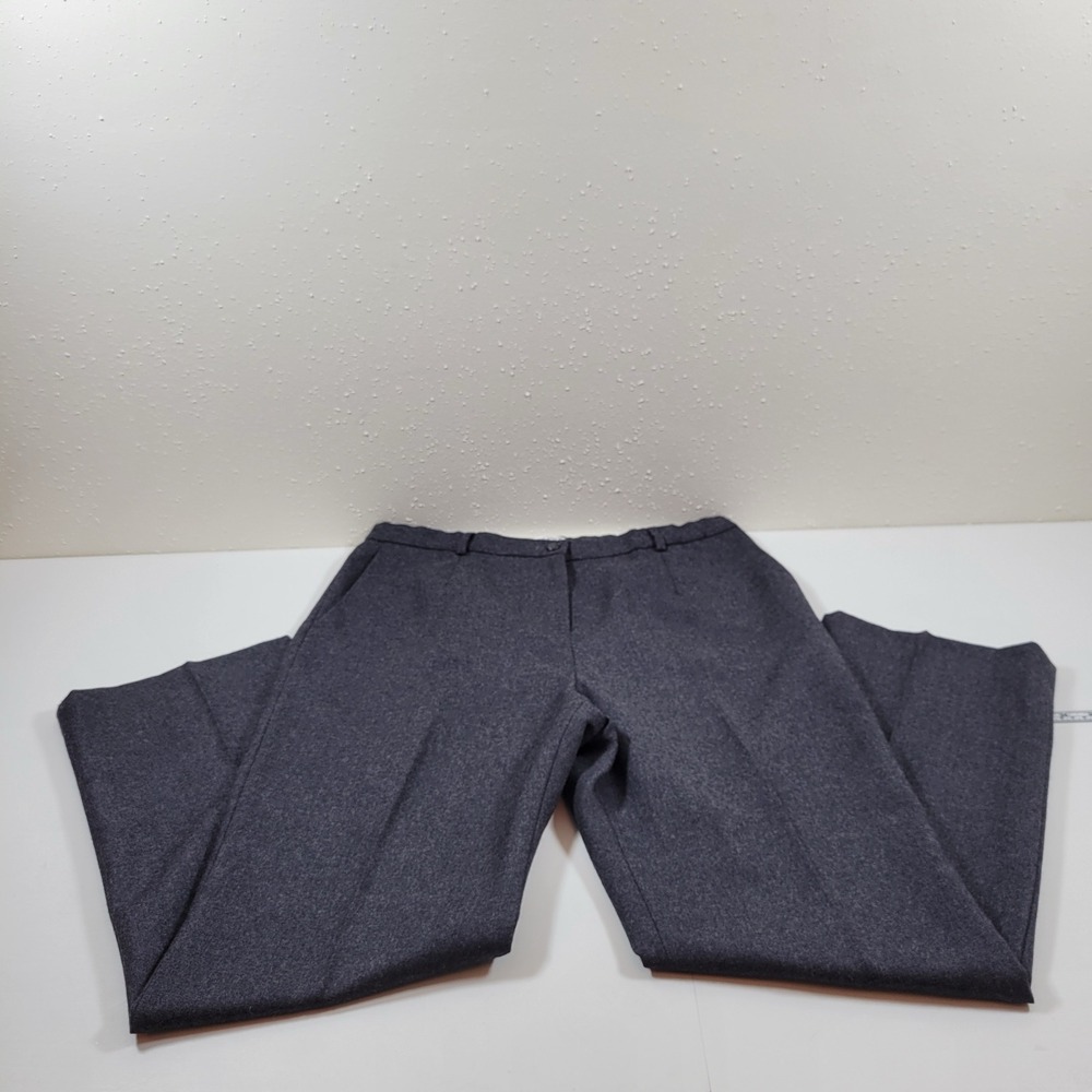 Pendleton Dress Pants Womens 14P Gray Excellent 100% Virgin Wool Straight Leg